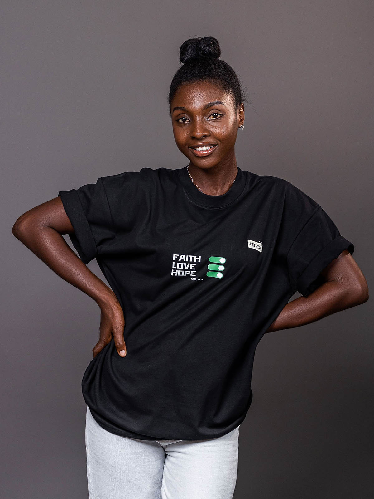 The Belonging – Black Tee – But by Adegah